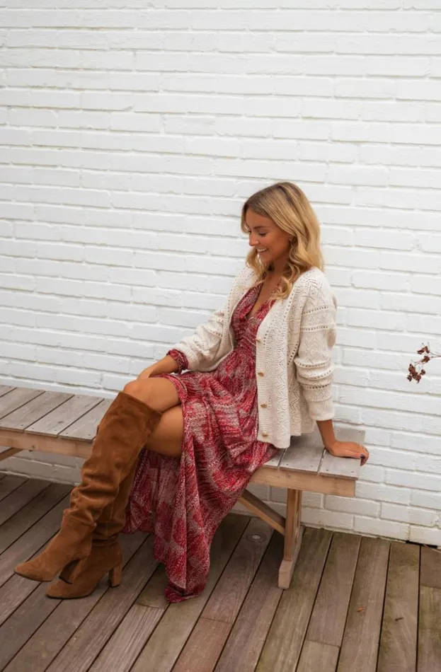 Women039s Clothing Dresses Easy Clothes Red Patterned Stacy Dress