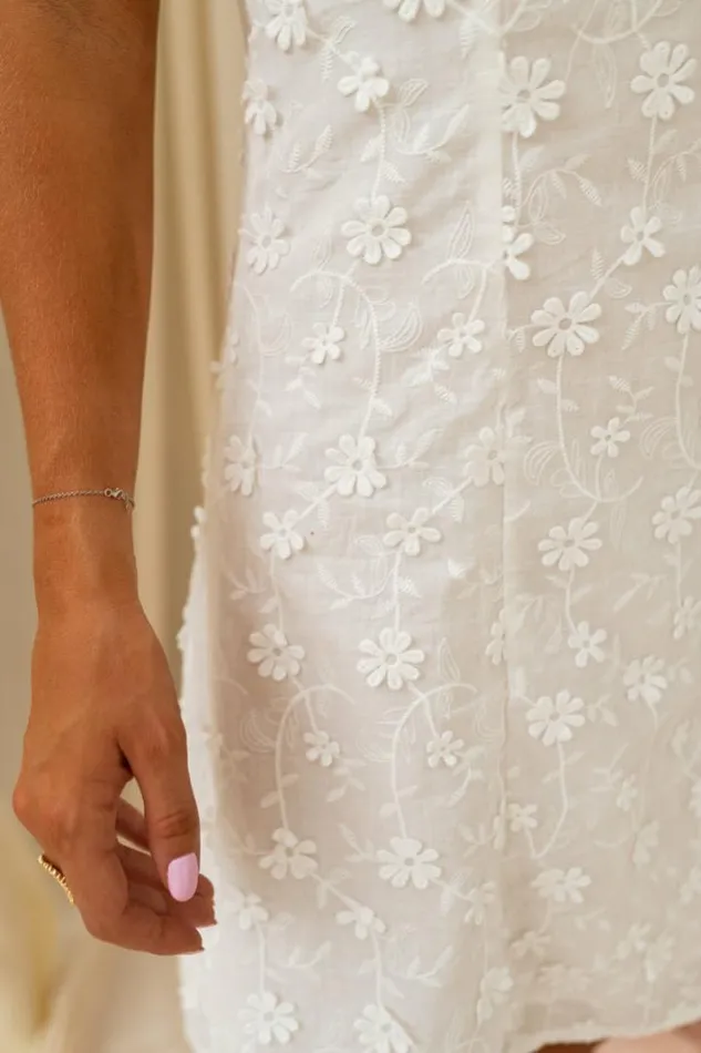 Women039s Clothing Dresses Easy Clothes White Embroidered Myna Dress