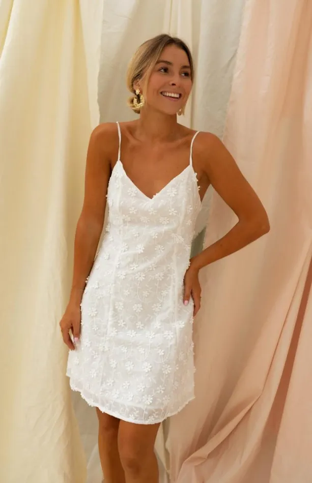 Women039s Clothing Dresses Easy Clothes White Embroidered Myna Dress