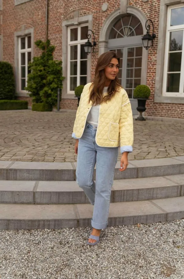 Women039s Clothing Jackets Easy Clothes Light Yellow Milaya Jacket Women039s Clothing Jackets Easy Clothes Light Yellow Milaya Jacket