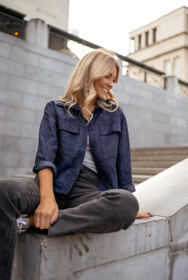 Women039s Clothing Jackets Easy Clothes Navy Blue Morris Jacket