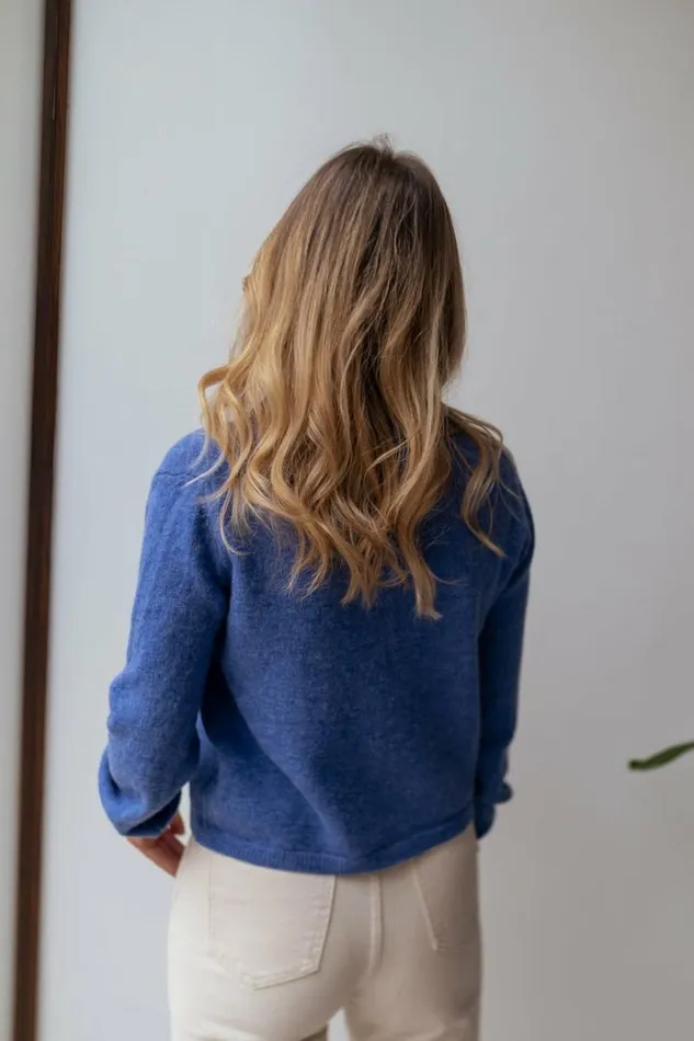 Women039s Clothing Sweaters Easy Clothes Blue Glasgow Sweater