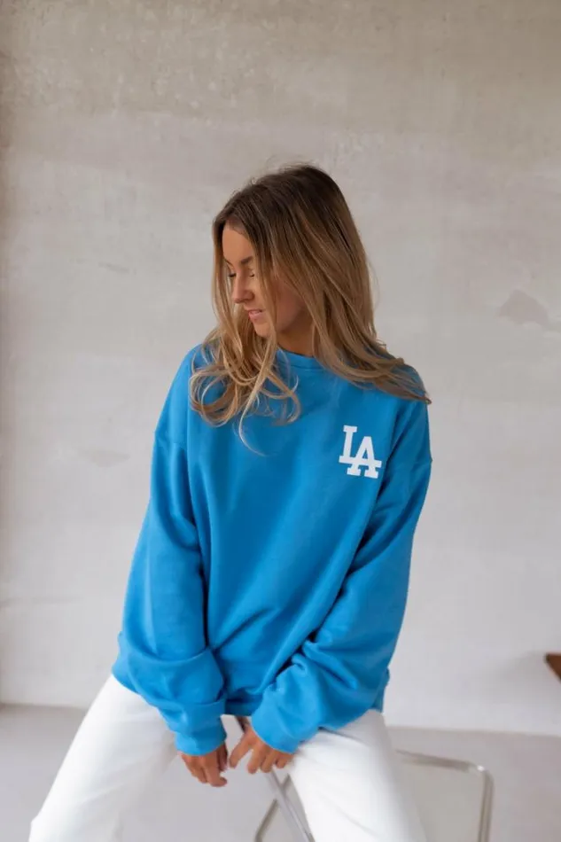 Women039s Clothing Sweaters Easy Clothes Blue Los Angeles Sweater Blue