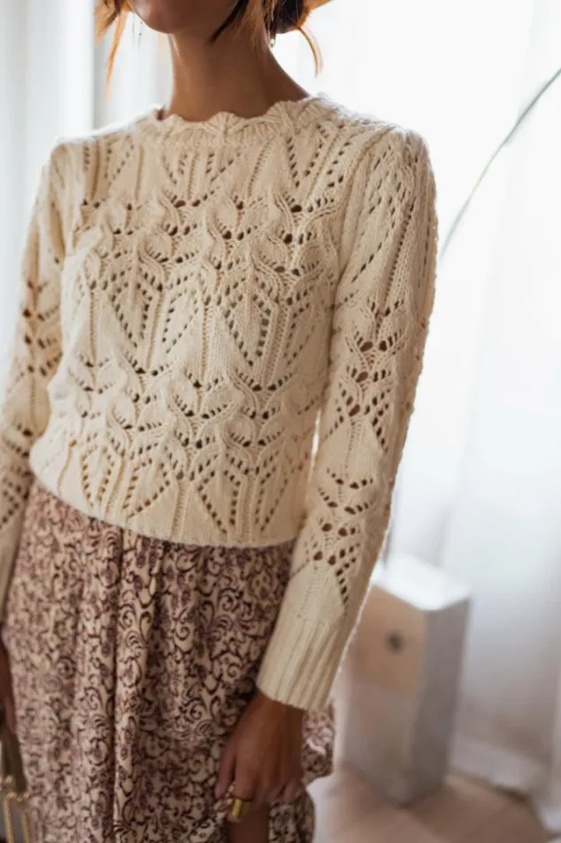 Women039s Clothing Sweaters Easy Clothes Ecru Lenou Sweater