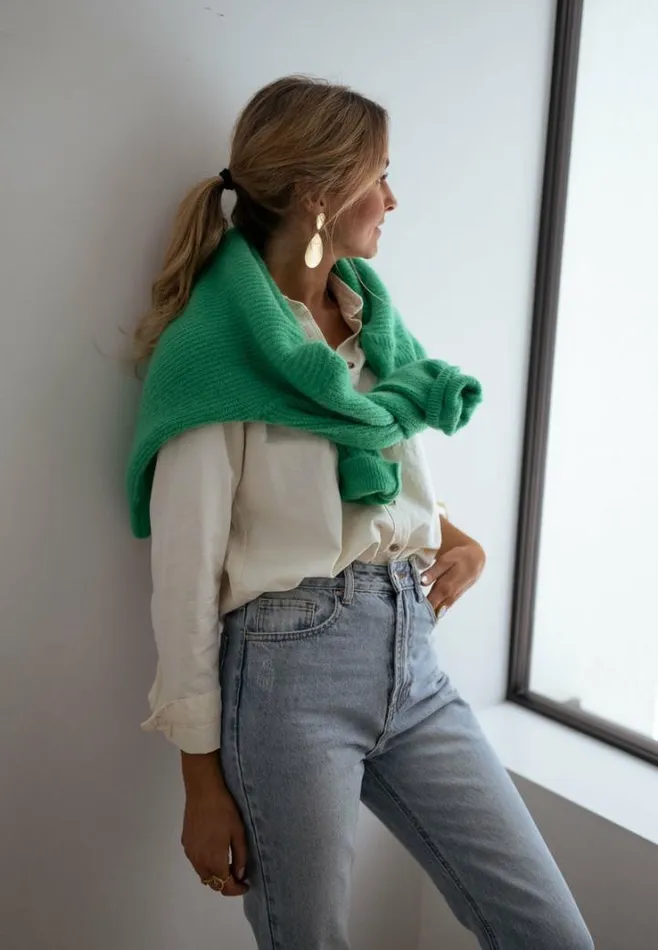 Women039s Clothing Sweaters Easy Clothes Green Bolla Sweater Green