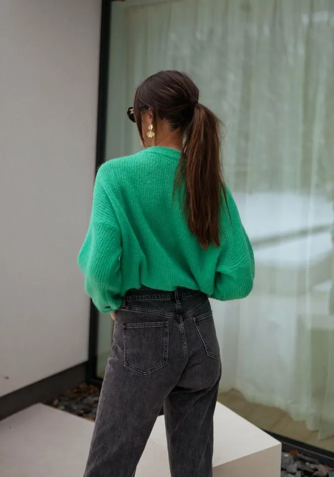 Women039s Clothing Sweaters Easy Clothes Green Bolla Sweater Green