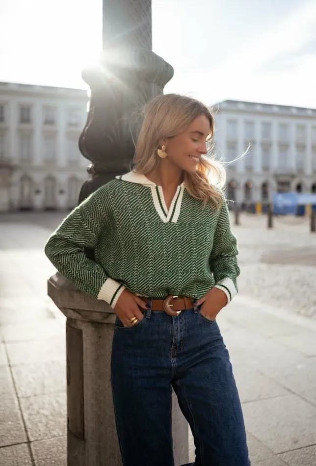 Women039s Clothing Sweaters Easy Clothes Green Lomond Sweater