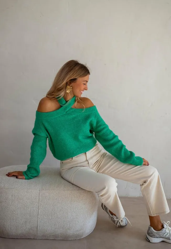 Women039s Clothing Sweaters Easy Clothes Green Piper Sweater Green