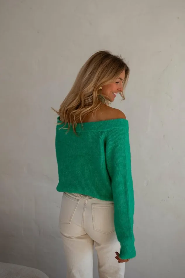 Women039s Clothing Sweaters Easy Clothes Green Piper Sweater Green
