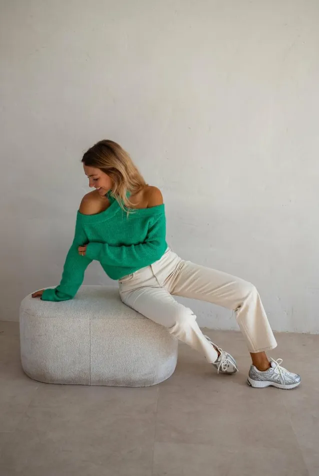 Women039s Clothing Sweaters Easy Clothes Green Piper Sweater Green