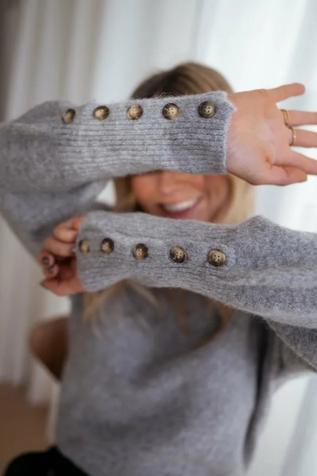Women039s Clothing Sweaters Easy Clothes Grey Erza Sweater