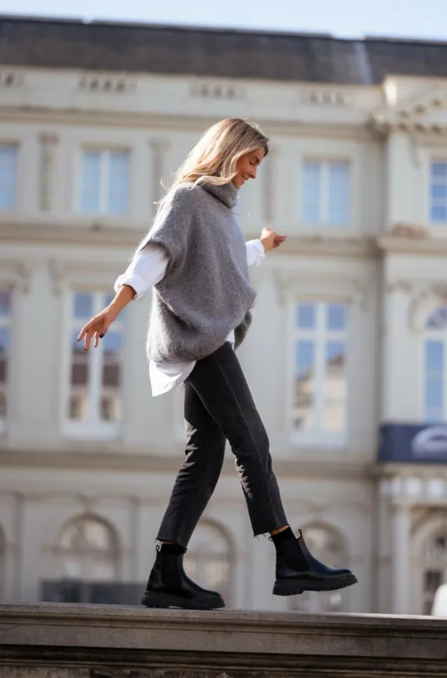 Women039s Clothing Sweaters Easy Clothes Grey Herman Sweater Grey