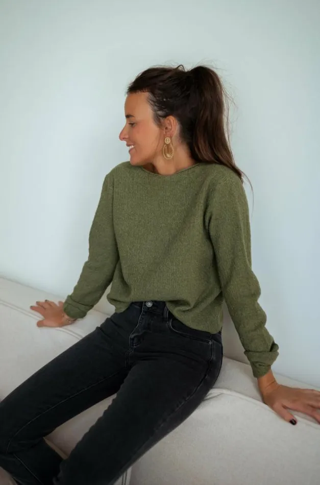 Women039s Clothing Sweaters Easy Clothes Khaki Alma Sweater Khaki