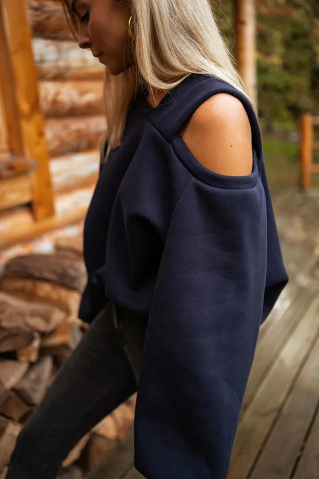 Women039s Clothing Sweaters Easy Clothes Midnight Blue Talie Sweater