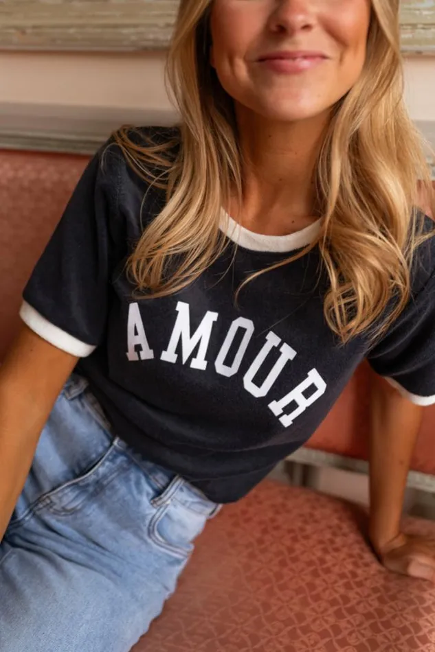 Women039s Clothing Tshirts Easy Clothes Dark Blue Terry Amilo TShirt