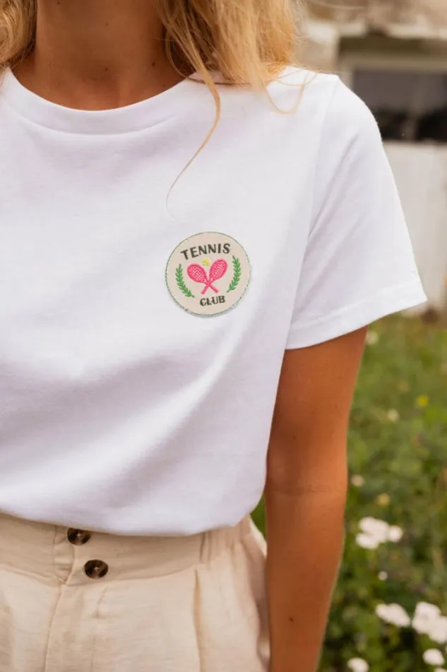 Women039s Clothing Tshirts Easy Clothes White Tennis Club TShirt Women039s Clothing Tshirts Easy Clothes White Tennis Club TShirt