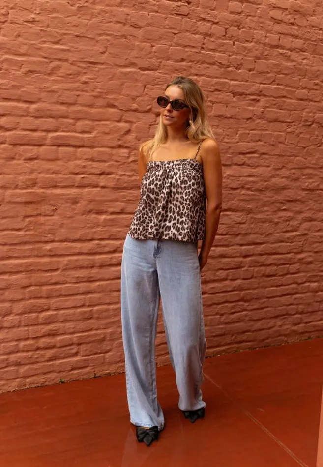 Women039s Clothing Tops Easy Clothes Leopard Camila Top Leopard