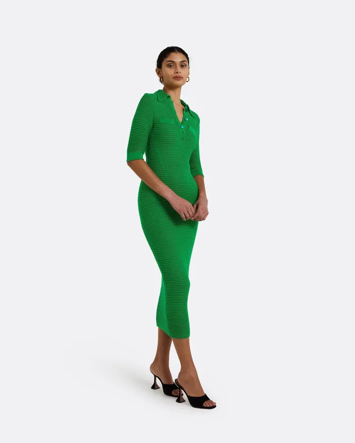 Women Akilah Emerald Crochet Dress Emerald Icons Safiyaa