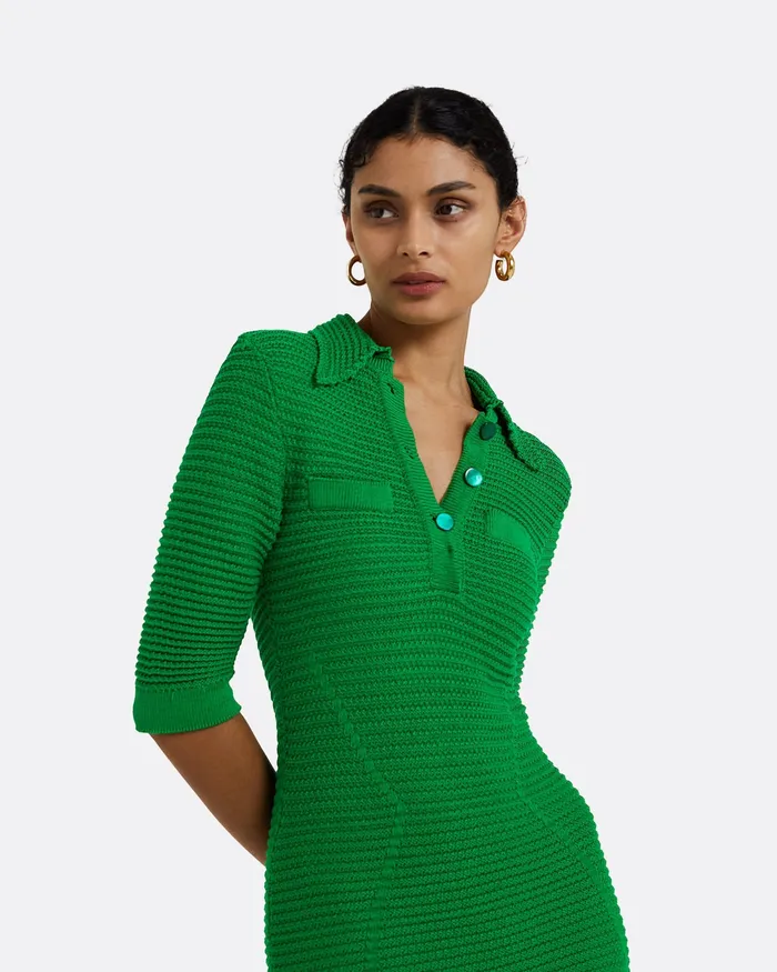 Women Akilah Emerald Crochet Dress Emerald Icons Safiyaa