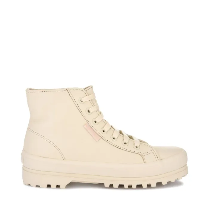 Women Ankle Boots Unisex 2341 ALPINA NAPPA Laced TOTAL BEIGE GESSO Superga Ankle Boots