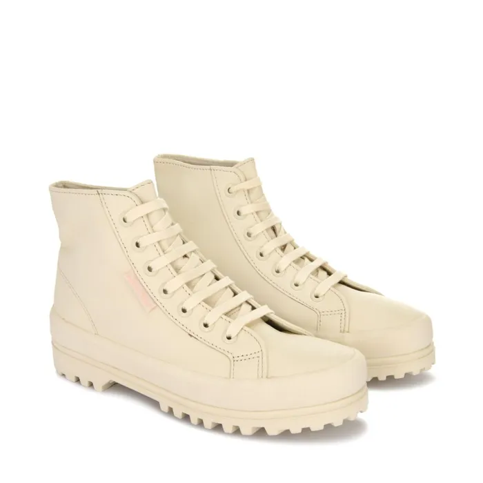 Women Ankle Boots Unisex 2341 ALPINA NAPPA Laced TOTAL BEIGE GESSO Superga Ankle Boots