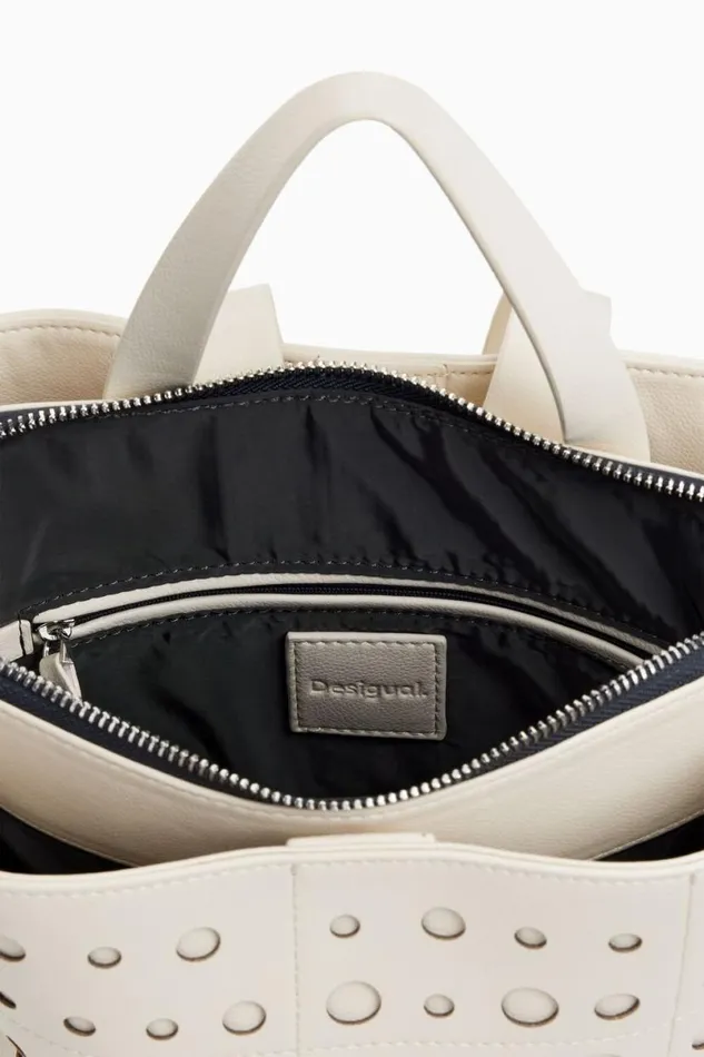 Women Backpacks Desigual Circle Pattern Faux Leather Backpack