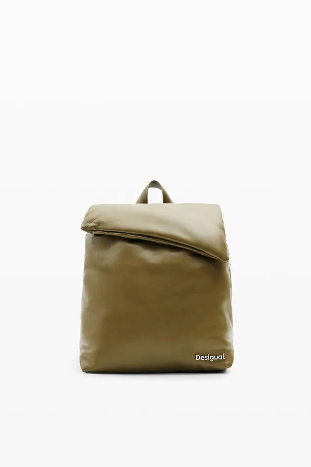 Women Backpacks Desigual S Padded Leather Backpack