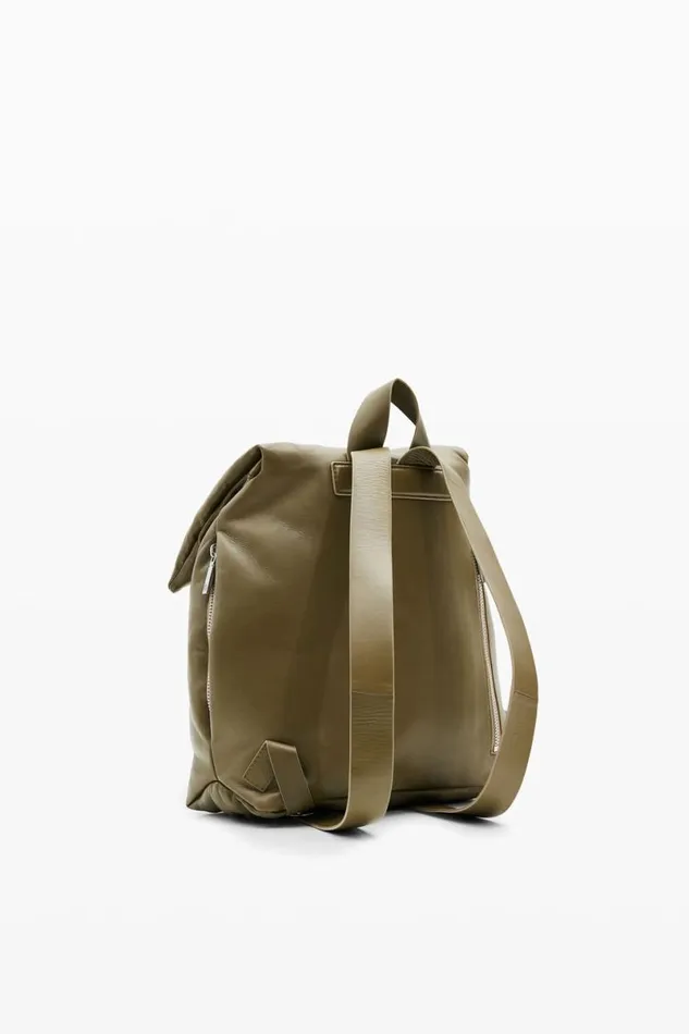 Women Backpacks Desigual S Padded Leather Backpack