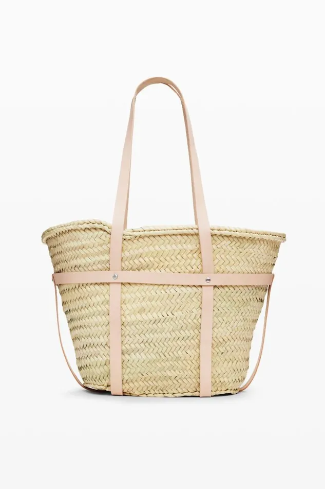 Women Bags Desigual L Leather Wicker Basket