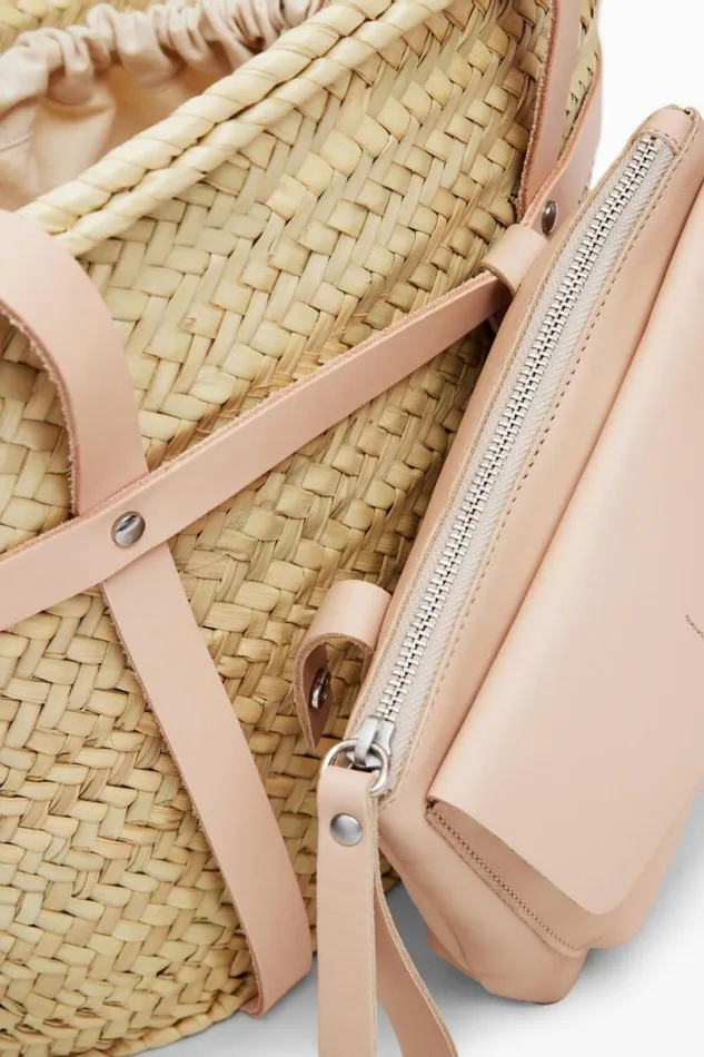 Women Bags Desigual L Leather Wicker Basket