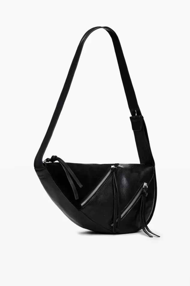 Women Bags Desigual Midsize Zips Leather Bag