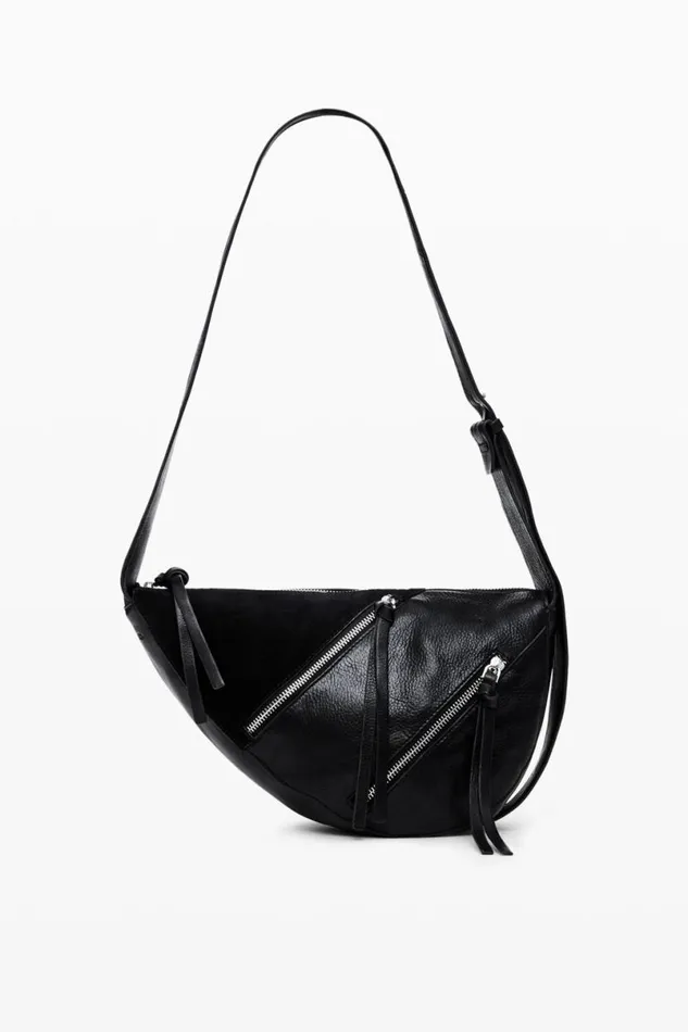Women Bags Desigual Midsize Zips Leather Bag