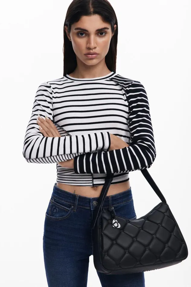 Women Bags Desigual Quilted Effect Bag M