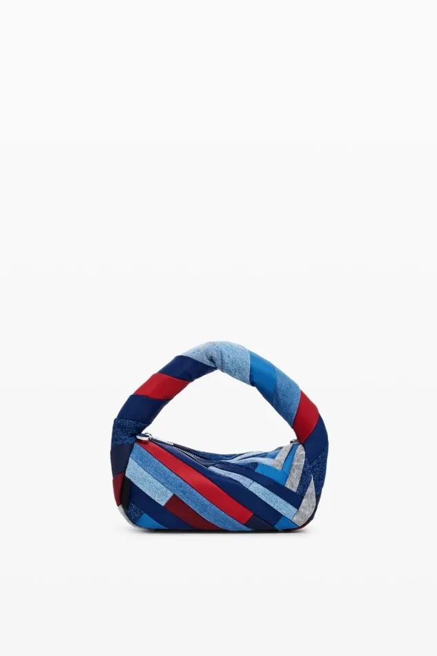 Women Bags Desigual Striped Denim Bag