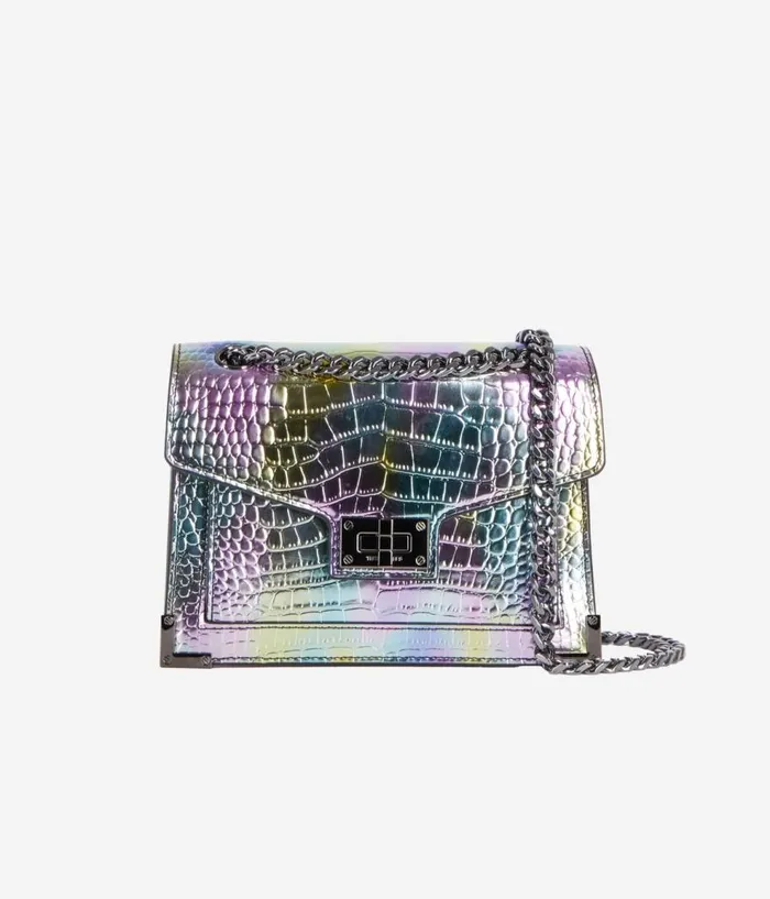 Women Bags THE KOOPLES Emily Chain Bag In Multicolor Iridescent Leather