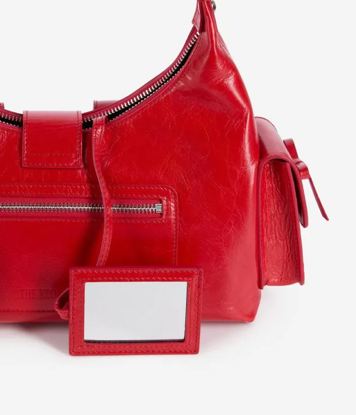 Women Bags THE KOOPLES Red Vintage Treatment Leather Amelia Bag