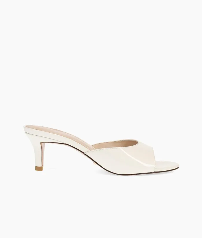 Women Balin Slide 8211 White Pelle Moda Low Heels