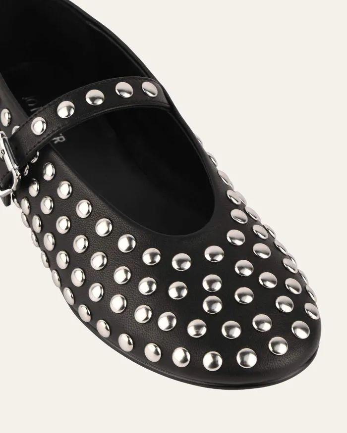 Women BALLET jomercer Gigi casual flats black leather Women BALLET jomercer Gigi casual flats black leather