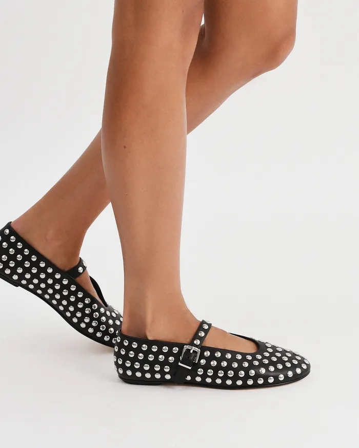 Women BALLET jomercer Gigi casual flats black leather Women BALLET jomercer Gigi casual flats black leather