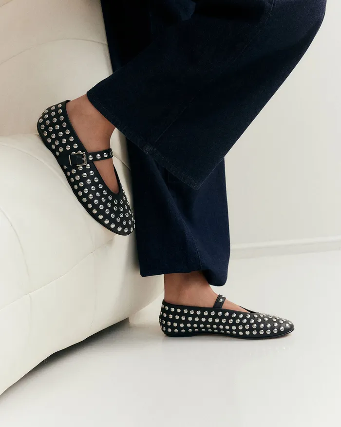 Women BALLET jomercer Gigi casual flats black leather Women BALLET jomercer Gigi casual flats black leather
