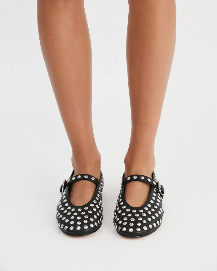 Women BALLET jomercer Gigi casual flats black leather Women BALLET jomercer Gigi casual flats black leather