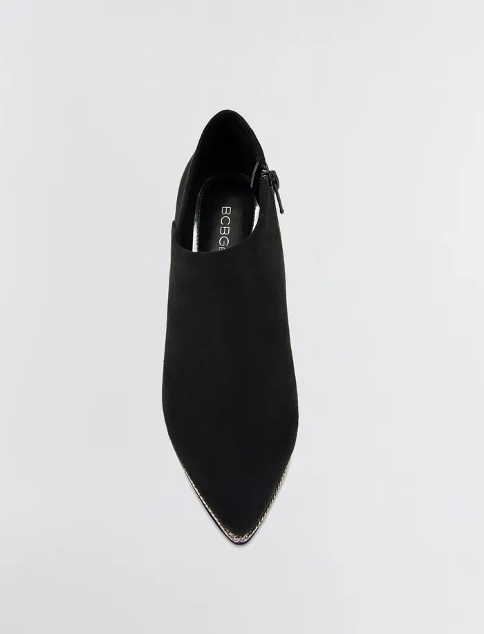 Women BCBGeneration BCBG Black Microsuede Hadix Shootie Black Microsuede