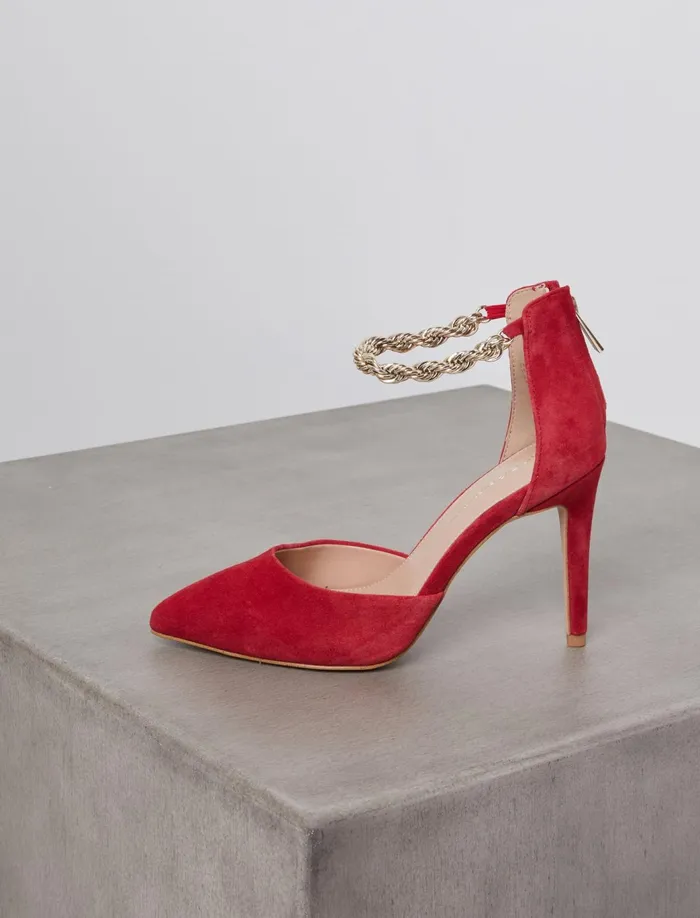 Women BCBGeneration BCBG Lipstick Suede Haindi Pump Heel Lipstick Suede