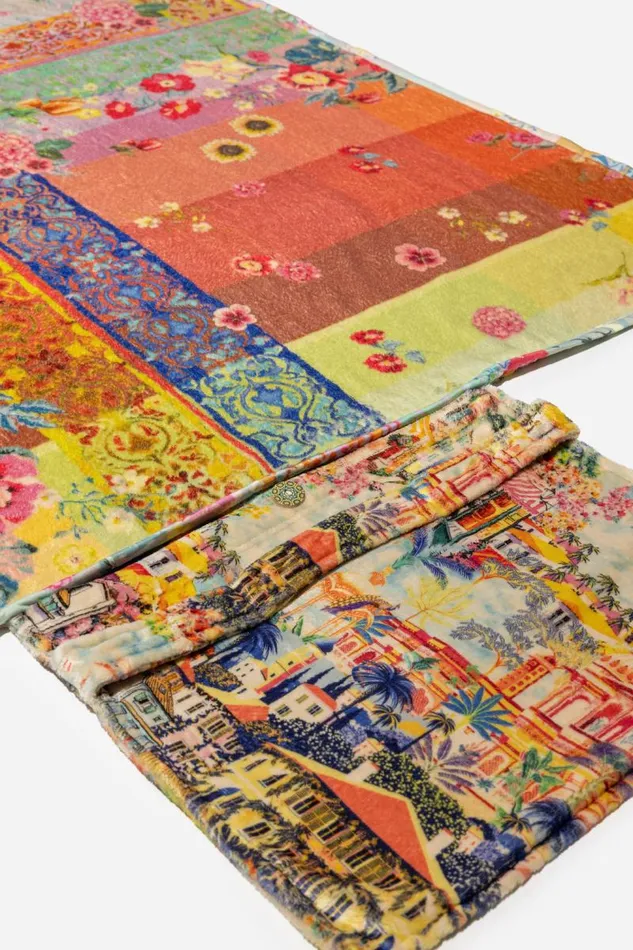 Women Blankets Johnny Was CANNES TRAVEL BLANKET Cannes Print