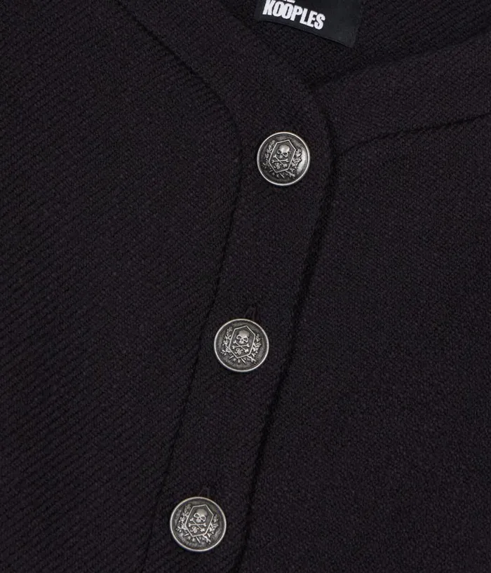 Women Blazers and Suits THE KOOPLES Black Wool And Cotton Jacket