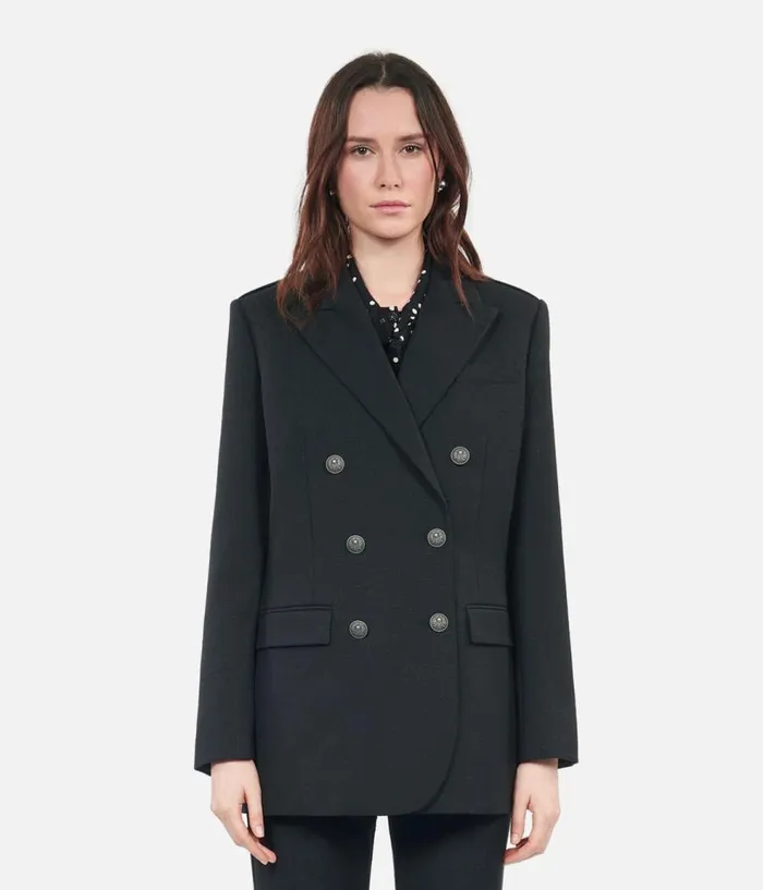 Women Blazers and Suits THE KOOPLES Black Wool Blend Suit Jacket Women Blazers and Suits THE KOOPLES Black Wool Blend Suit Jacket