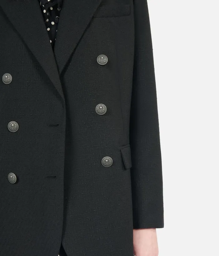 Women Blazers and Suits THE KOOPLES Black Wool Blend Suit Jacket Women Blazers and Suits THE KOOPLES Black Wool Blend Suit Jacket