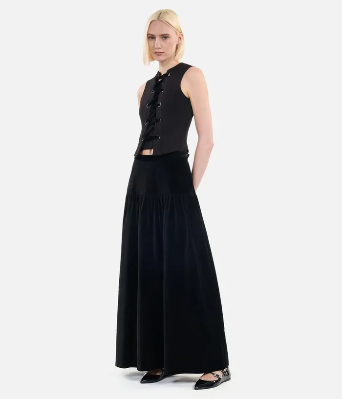 Women Blouses and Shirts THE KOOPLES Black Top With Lacing