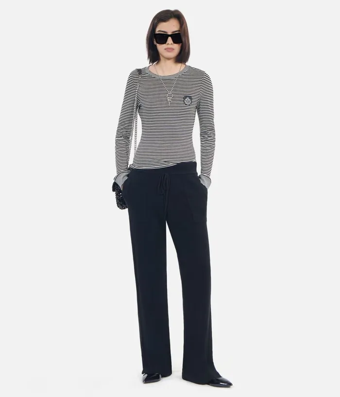 Women Blouses and Shirts THE KOOPLES Longsleeved Striped Tshirt