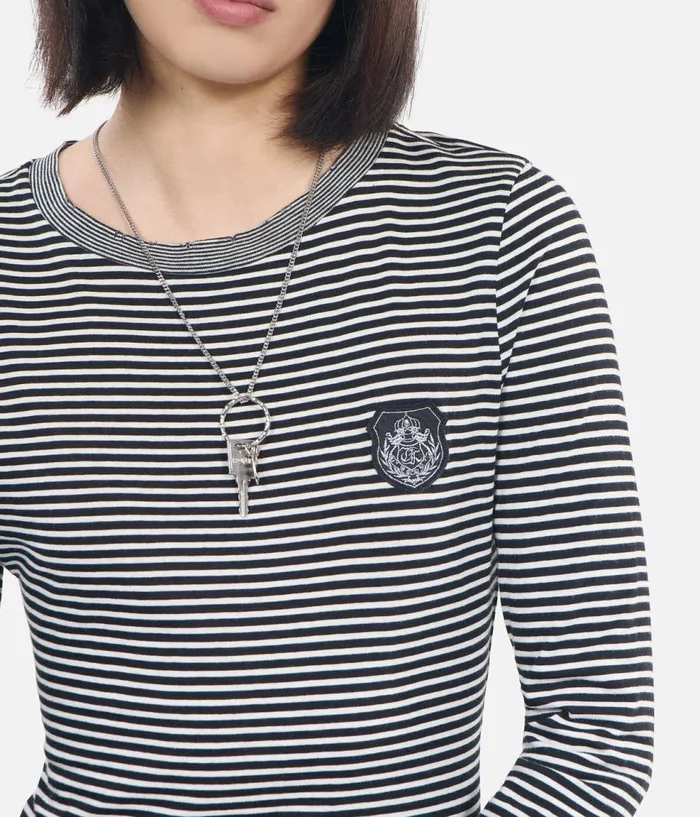 Women Blouses and Shirts THE KOOPLES Longsleeved Striped Tshirt Women Blouses and Shirts THE KOOPLES Longsleeved Striped Tshirt